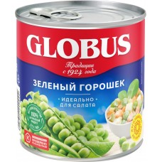 Купить Горошек зеленый GLOBUS, 400г, Россия, 400 г в Ленте