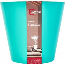 Купить Горшок для цветов INGREEN London, d=230мм 5л, цвет голубой жасмин, Арт. ING6206ГЛЖ, Россия в Ленте