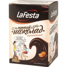 Горячий шоколад растворимый LA FESTA Карамельный с какао, 10пак, Россия, 10 пак