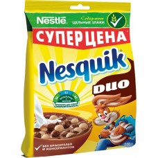 Купить Готовый завтрак NESTLE Nesquik Duo, обогащенный витаминами, 250г, Россия, 250 г в Ленте
