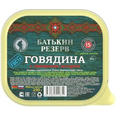 Говядина БАТЬКИН РЕЗЕРВ с овощным ассорти, 250г, Россия, 250 г
