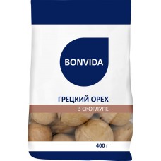 Грецкий орех BONVIDA в скорлупе, 400г, Россия, 400 г