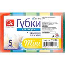 Губка для посуды GRIFON Mini Арт. 910-004, 5шт, Россия, 5 шт