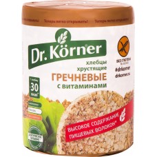 Хлебцы DR KORNER Гречневые с витаминами, Россия, 100 г