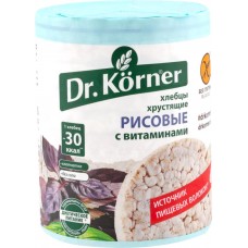 Хлебцы DR KORNER рисовые с витаминами, Россия, 100 г