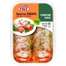 Хвосты омара (имитация) VICI с пряностями в масле нарезанные, 300г, Россия, 300 г