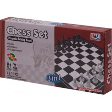 Игра 3 в 1 (шашки, шахматы, нарды магнитные) TX11224, Китай