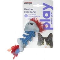 Игрушка для кошек PETSTAGES Play Fish Bone голубая, Китай, 1 шт