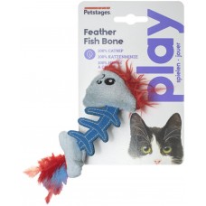 Игрушка для кошек PETSTAGES Play Fish Bone голубая, Китай, 1 шт