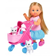 Купить Игрушка SIMBA Кукла Еви на прогулке с кот.12см, Китай в Ленте