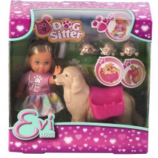 Купить Игрушка SIMBA Кукла Еви с собачкой и щенками,12см, Китай в Ленте