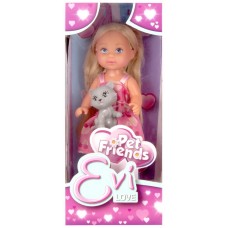 Купить Игрушка SIMBA Кукла Еви с зверюшками 3в.,12см 5730513, Китай в Ленте