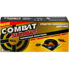 Купить Инсектицид COMBAT Super Bait Ловушка для тараканов, Корея, 4 шт в Ленте