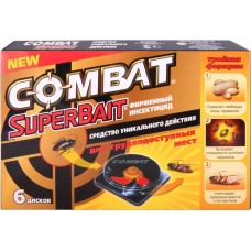 Купить Инсектицид для борьбы с тараканами COMBAT Super Bait, 6шт, Корея, 6 шт в Ленте