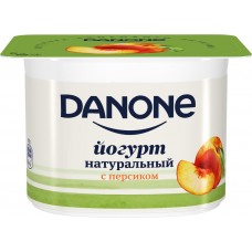 Йогурт DANONE Персик 2,9%, без змж, 110г, Россия, 110 г