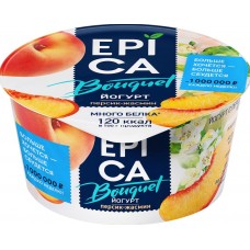 Купить Йогурт EPICA BOUQUET Персиком и экстракт жасмина 4,8%, без змж, 130г, Россия, 130 г в Ленте