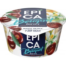 Купить Йогурт EPICA BOUQUET с черешней и экстрактом цветов апельсина 4,8%, без змж, 130г, Россия, 130 г в Ленте