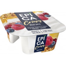 Купить Йогурт EPICA CRISPY Мюсли и сушеные ягоды 6,5%, без змж, 138г, Россия, 138 г в Ленте
