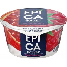Йогурт EPICA с гранатом и малиной 4,8%, без змж, 130г, Россия, 130 г