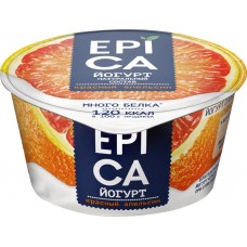 Йогурт EPICA с красным апельсином 4,8%, без змж, 130г, Россия, 130 г