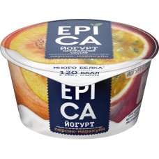 Йогурт EPICA с персиком и маракуйей 4,8%, без змж, 130г, Россия, 130 г