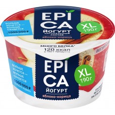 Купить Йогурт EPICA Яблоко, корица 4,8%, без змж, 190г, Россия, 190 г в Ленте