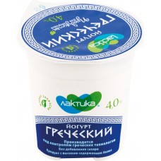 Йогурт LACTICA Греческий Натуральный 4%, без змж, 120г, Россия, 120 г