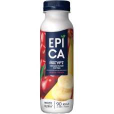 Йогурт питьевой EPICA с вишней и бананом 2,5%, без змж, 290г, Россия, 290 г