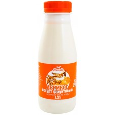 Йогурт питьевой КРАСМОЛ Абрикос 2,5%, без змж, 290мл, Россия, 290 мл