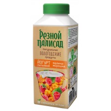 Йогурт питьевой РЕЗНОЙ ПАЛИСАД Малина, морошка 2,5%, без змж, 330г, Россия, 330 г