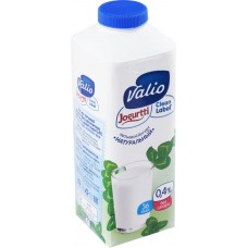 Купить Йогурт питьевой VALIO Натуральный 0,4%, без змж, 750г, Россия, 750 г в Ленте