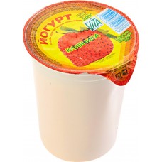 Йогурт питьевой ВИТА-1 Клубника 2,5%, без змж, 200г, Россия, 200 г