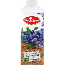 Купить Йогурт питьевой ВКУСНОТЕЕВО с черникой 1,5%, без змж, 750г, Россия, 750 г в Ленте