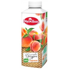 Купить Йогурт питьевой ВКУСНОТЕЕВО с персиком 1,5%, без змж, 750г, Россия, 750 г в Ленте
