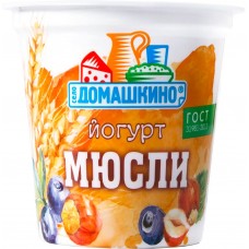Йогурт СЕЛО ДОМАШКИНО Мюсли 2,5% ст. без змж, Россия, 150 г