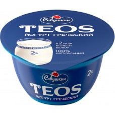 Йогурт TEOS 2% п/ст без змж, Беларусь, 140 г