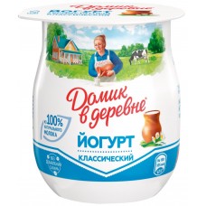 Йогурт термостатный ДОМИК В ДЕРЕВНЕ 3,7%, без змж, 150г, Россия, 150 г
