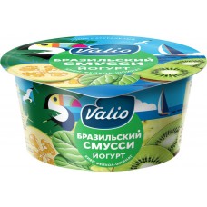 Йогурт VALIO Clean label бразильск смусси киви/фейхоа/шпинат 2,6% без змж, Россия, 140 г