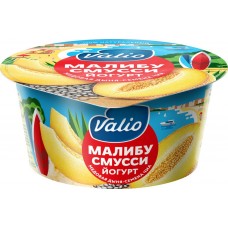 Йогурт VALIO Clean label Малибу смусси Медов дыня/семена чиа 2,6% без змж, Россия, 140 г