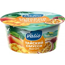 Йогурт VALIO Clean label тайский смусси с манго и маракуйей 2,6% без змж, Россия, 140 г
