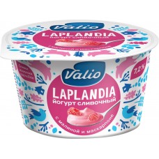 Йогурт VALIO LAPLANDIA Сливочный с малиной и сыром маскарпоне 7,2%, без змж, 180г, Россия, 180 г