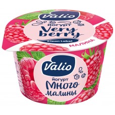 Купить Йогурт VALIO Малина 2,6%, без змж, 180г, Россия, 180 г в Ленте