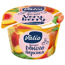Йогурт VALIO Персик 2,6%, без змж, 180г, Россия, 180 г