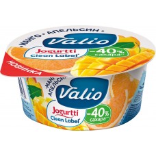 Купить Йогурт VALIO с манго и апельсином 2,9% без змж, Россия, 120 г в Ленте