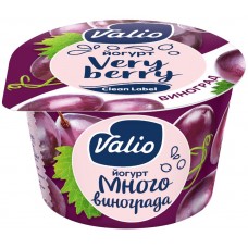 Йогурт VALIO с виноградом 2,6% без змж 180г, Россия, 180 г