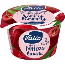 Купить Йогурт VALIO Вишня 2,6%, без змж, 180г, Россия, 180 г в Ленте