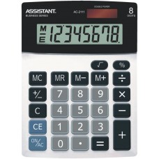 Калькулятор ASSISTANT 8-разрядный,разм.138х103х27мм AC-2111, Китай