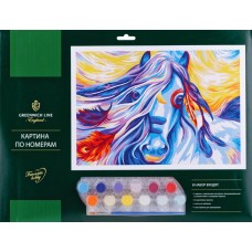 Картина по номерам GREENWICH LINE Сказочная лошадь А3, с акриловыми красками Арт. КК_27765, Россия