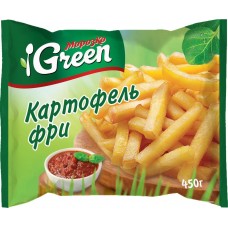 Купить Картофель для жарки МОРОЗКО Green, 450г, Россия, 450 г в Ленте