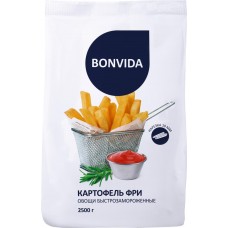 Картофель фри BONVIDA 10*10 мм зам, Россия, 2500 г